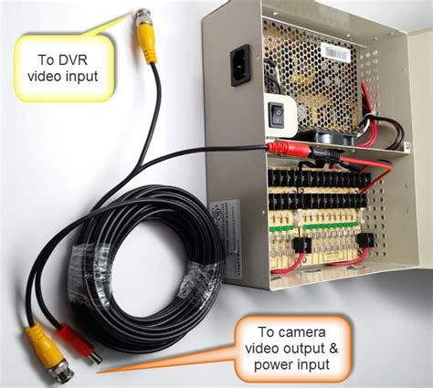 security camera distribution box|siamese security camera power box.